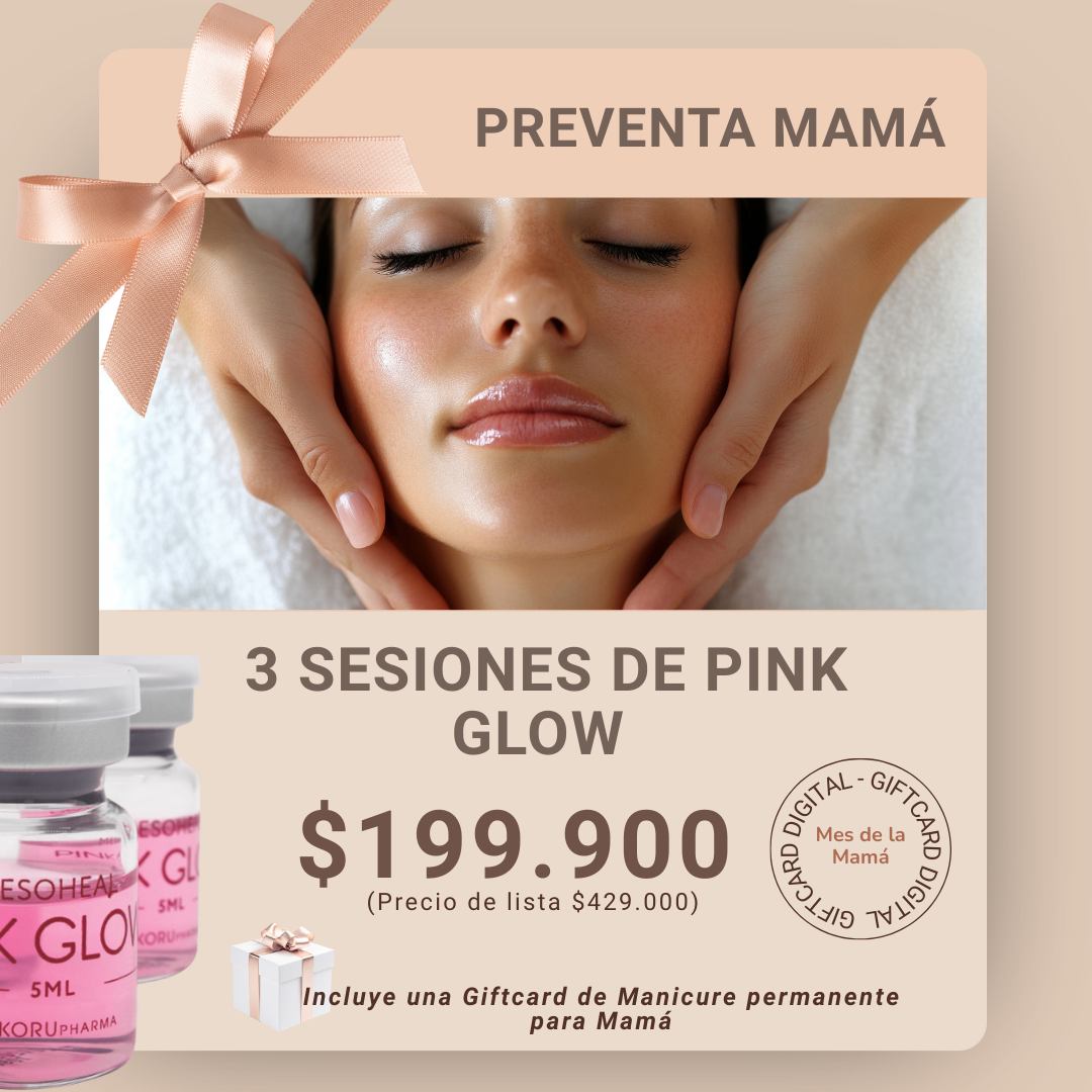 3 Sesiones Pink Glow + Manicure Permanente