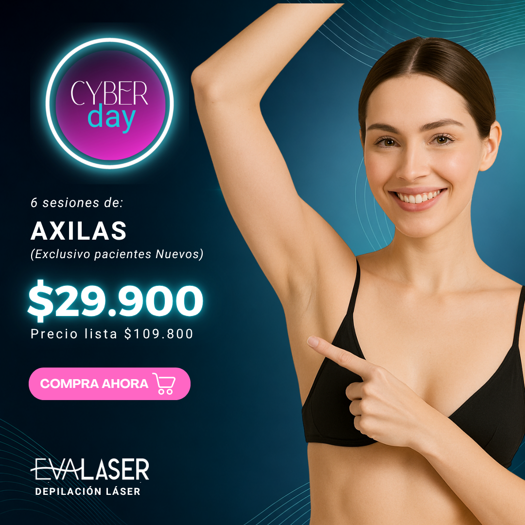 AXILAS 6 Sesiones de Depilación Láser