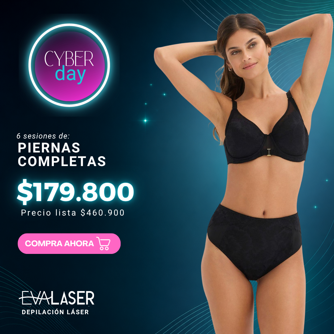 Piernas Completas: 6 sesiones de depilación láser 50 cupos